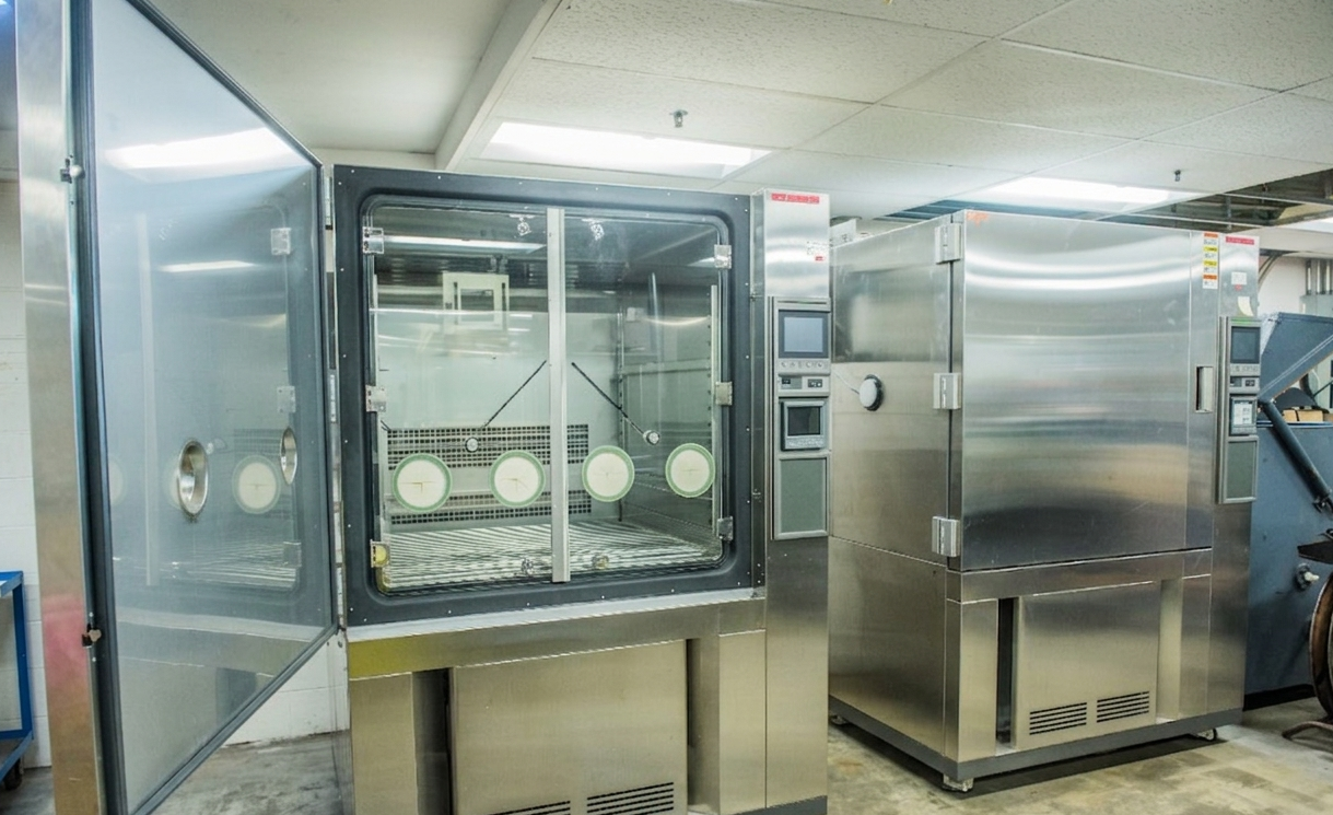 Environmental testing chambers at Gaynes Labs